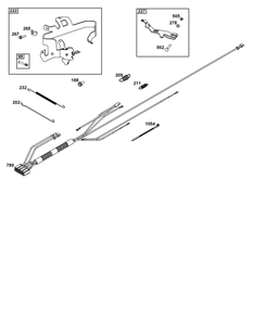 Controls Group Diagram and Parts List for 613777-0016-J1 400000 - 699999 Briggs and Stratton Engine